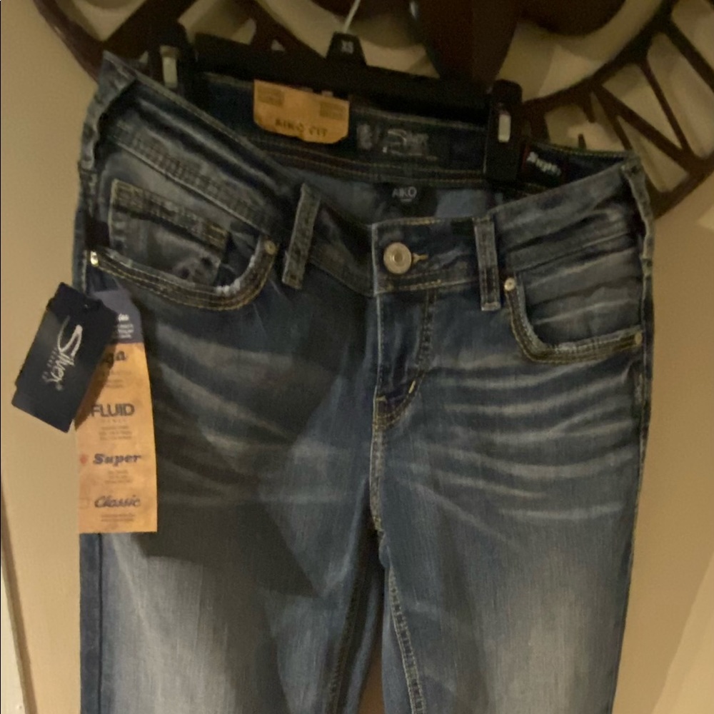 Silver jeans